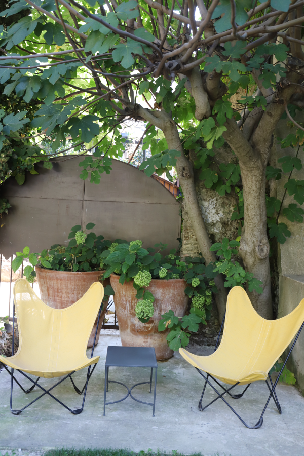 coin détente extérieur hotel le moulin lourmarin luberon